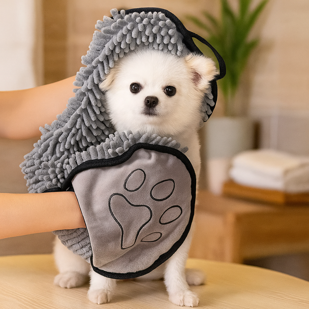 Hundehandtuch Mikrofaser – Schnelltrocknend & saugfähig für unterwegs