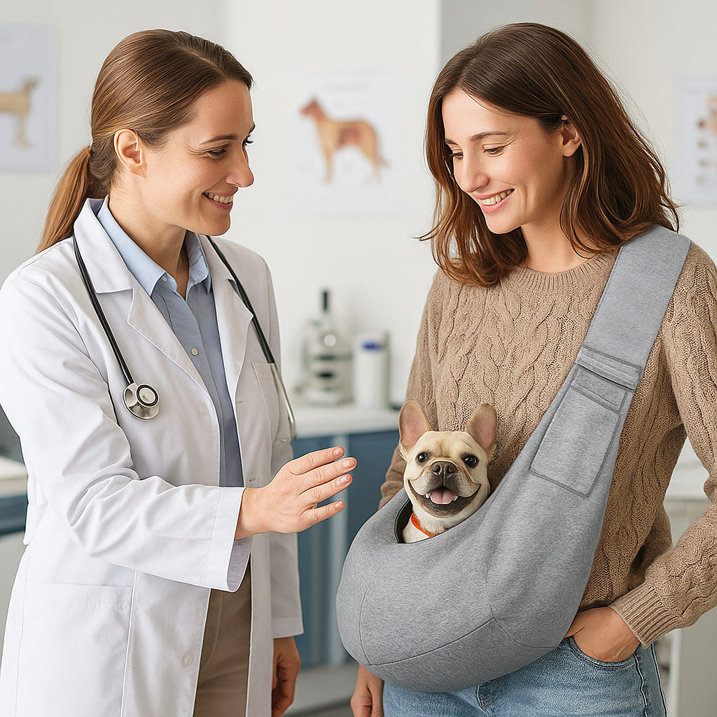 Tragetasche Baumwolle - Weich & sicher für Katzen & kleine Hunde