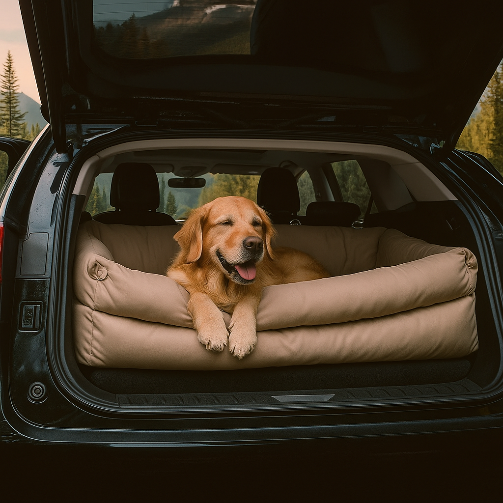 Hundeautositz & Reisebett - Sicherer & bequemer Transport für Hunde