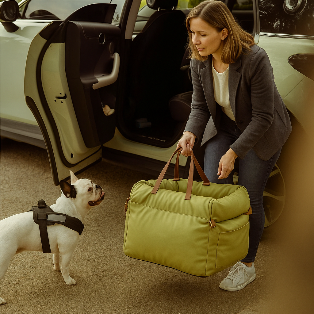 Hundeautositz & Reisebett - Sicherer & bequemer Transport für Hunde
