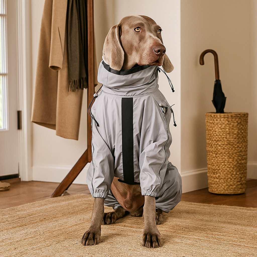 Wasserdichte Hundejacke – Reflektierender Regenmantel für Tag & Nacht