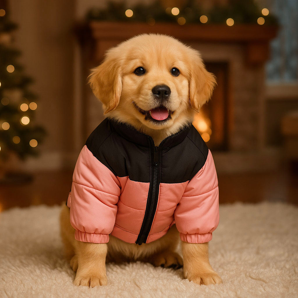 Hundejacke Winter - Wasserdichter Hundemantel mit Fleece-Futter