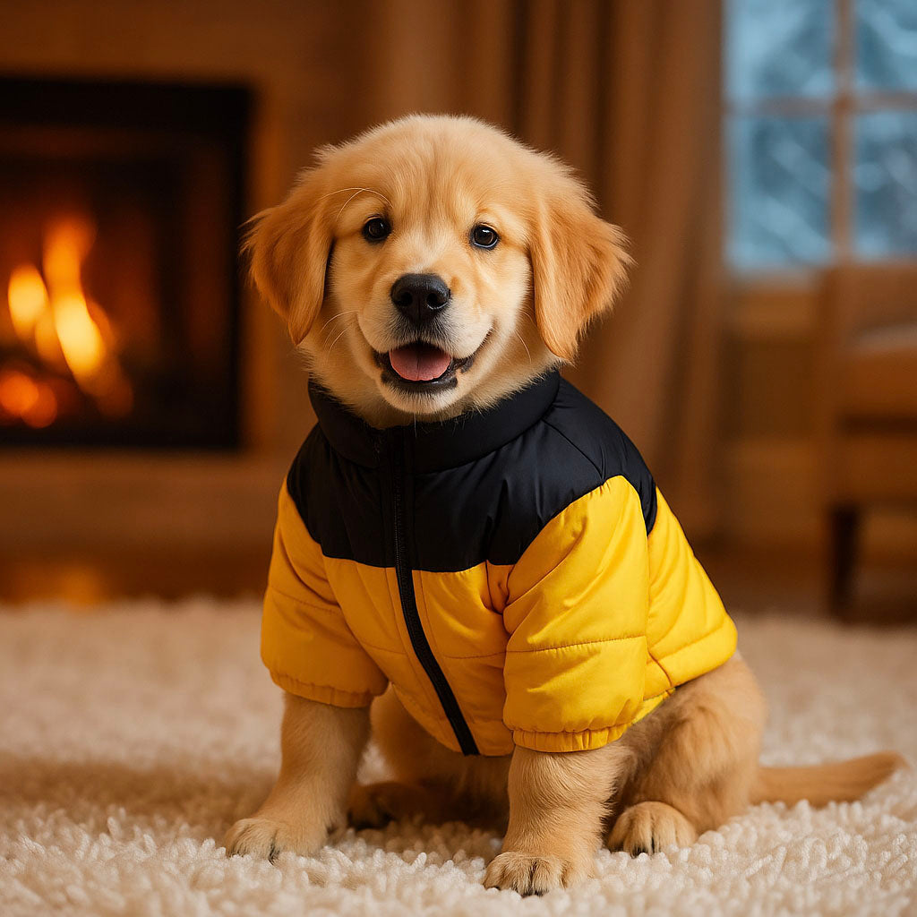 Hundejacke Winter - Wasserdichter Hundemantel mit Fleece-Futter