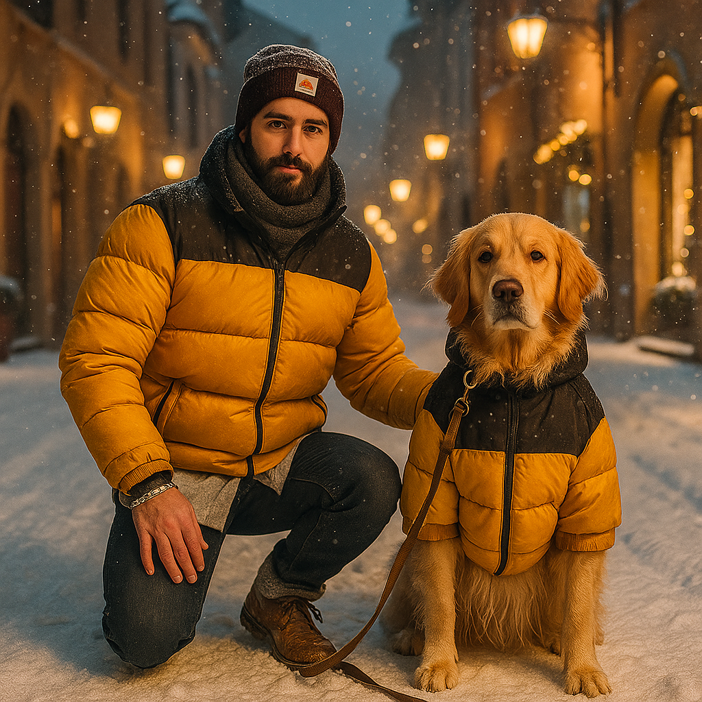 Hundejacke Winter - Wasserdichter Hundemantel mit Fleece-Futter