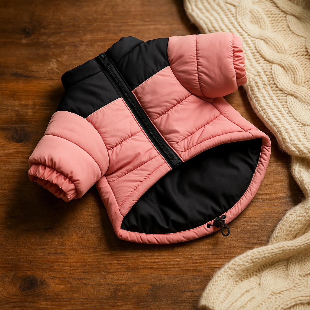 Hundejacke Winter - Wasserdichter Hundemantel mit Fleece-Futter
