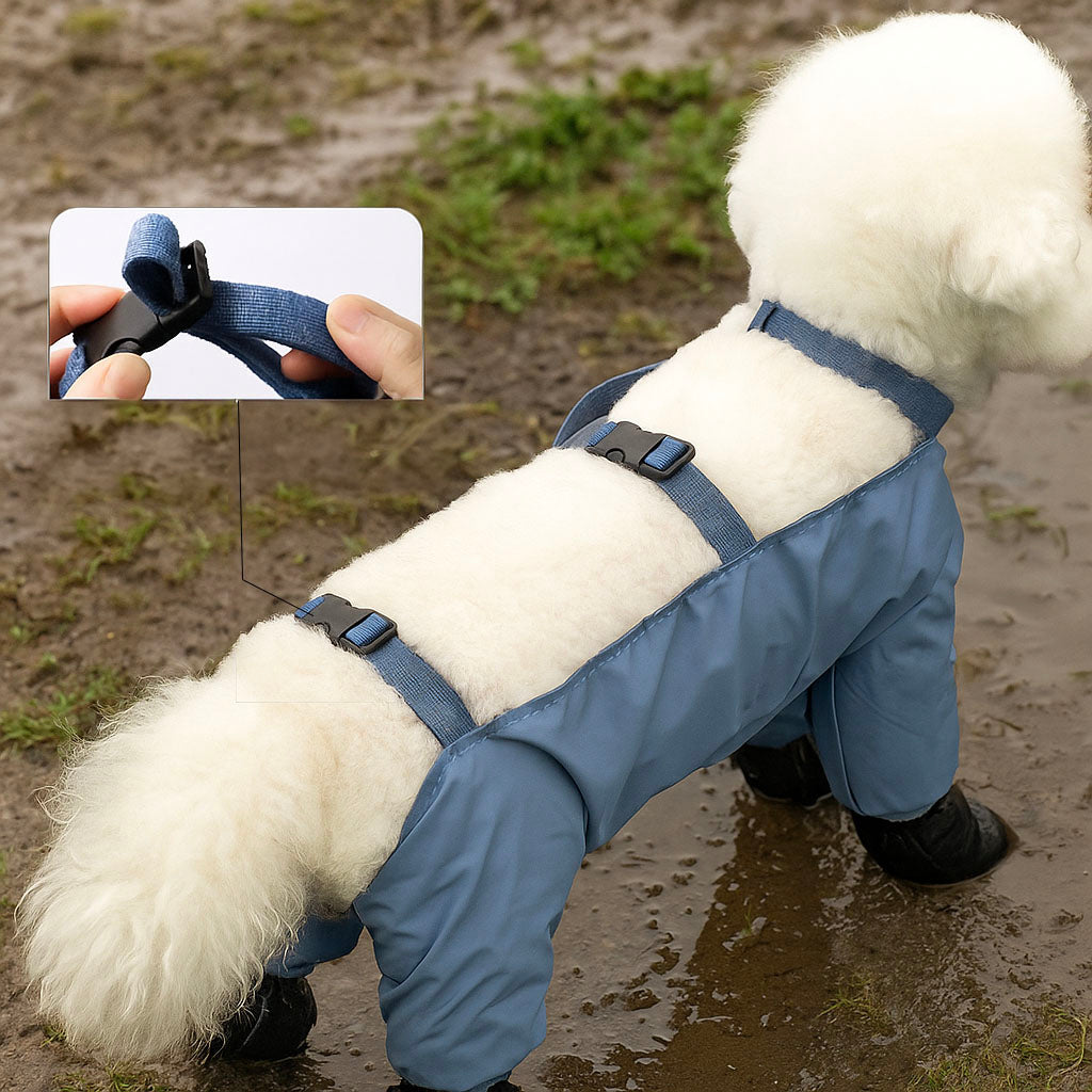 Hunde-Overall wasserdicht – Schmutz- & Schlammschutz für die Pfoten