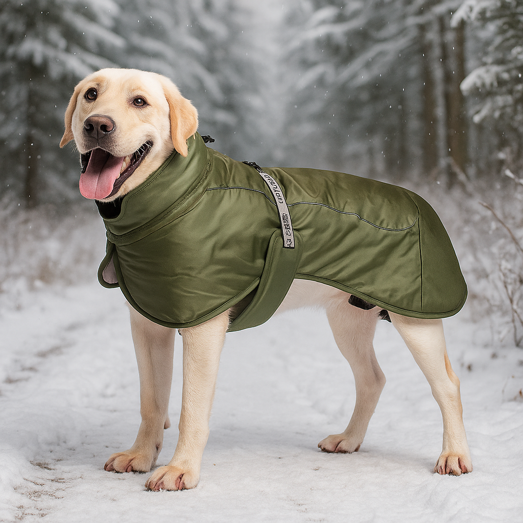 Winter Hundemantel | Wasserdicht & warm für mittelgroße & große Hunde