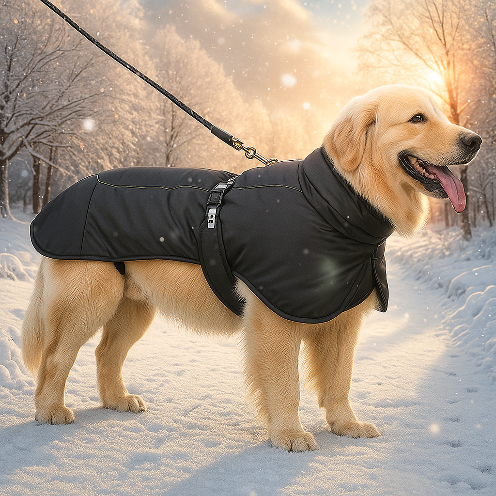 Winter Hundemantel | Wasserdicht & warm für mittelgroße & große Hunde