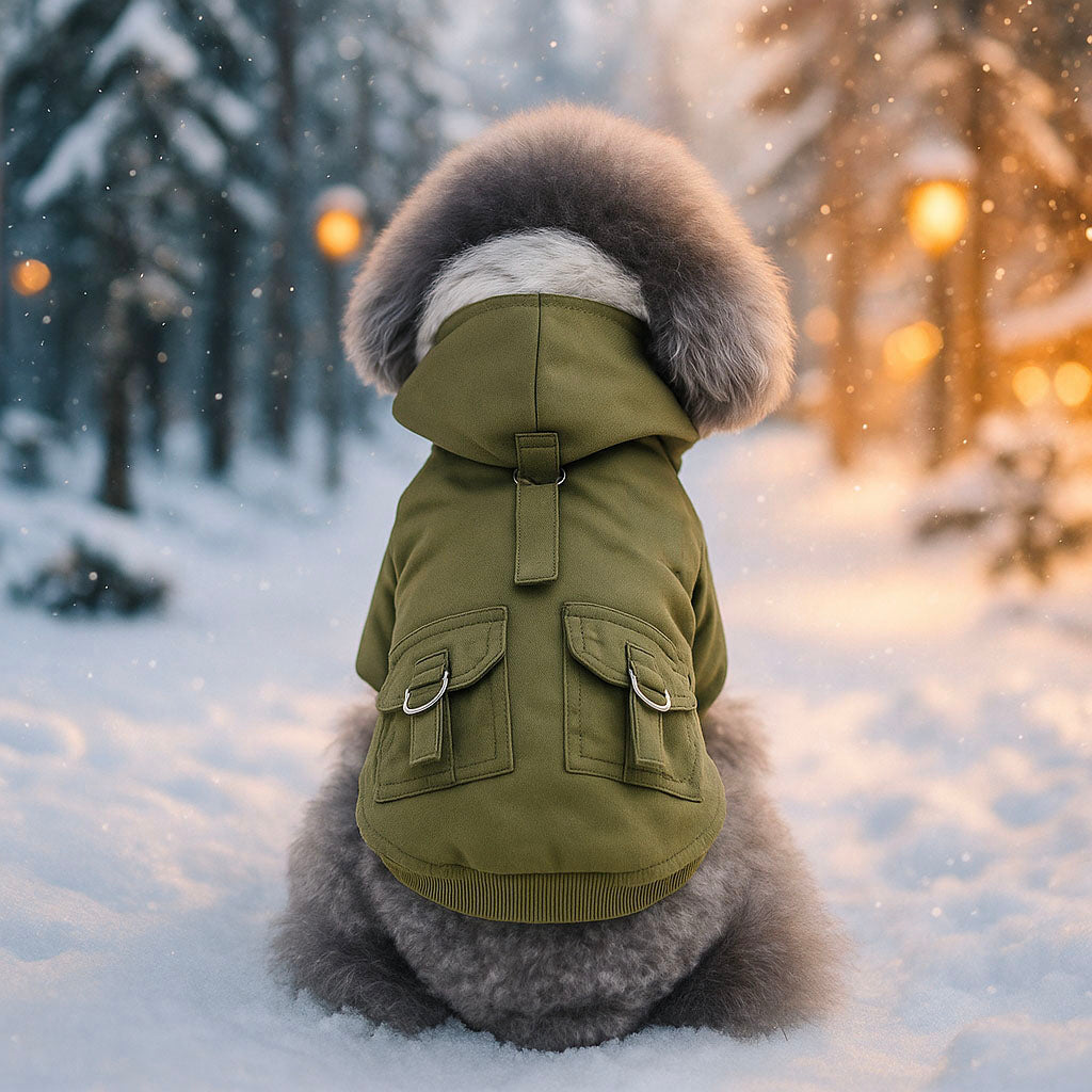 Warme Hundejacke mit Kapuze | Bequem & stilvoll für den Winter