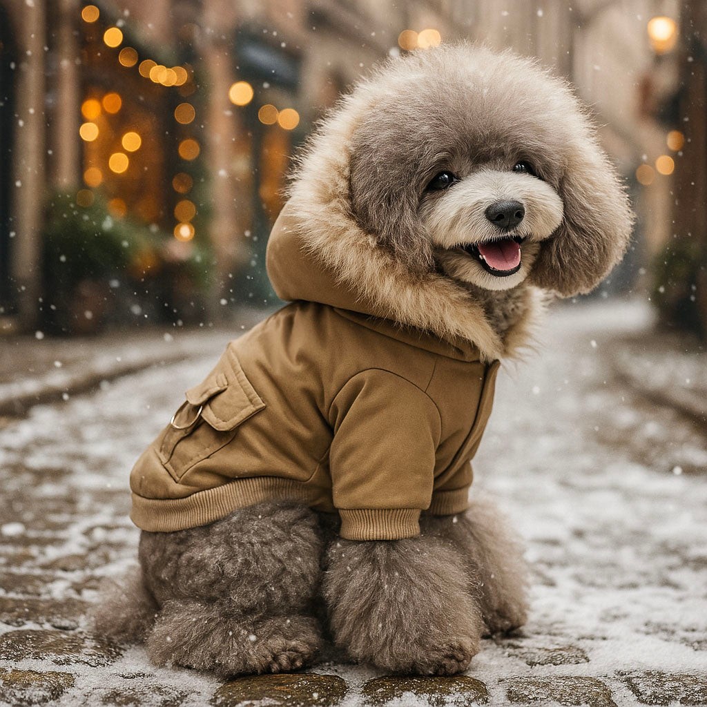 Warme Hundejacke mit Kapuze | Bequem & stilvoll für den Winter