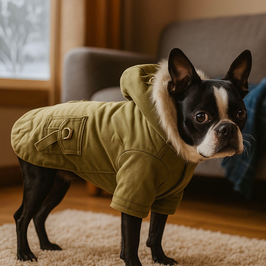 Warme Hundejacke mit Kapuze | Bequem & stilvoll für den Winter