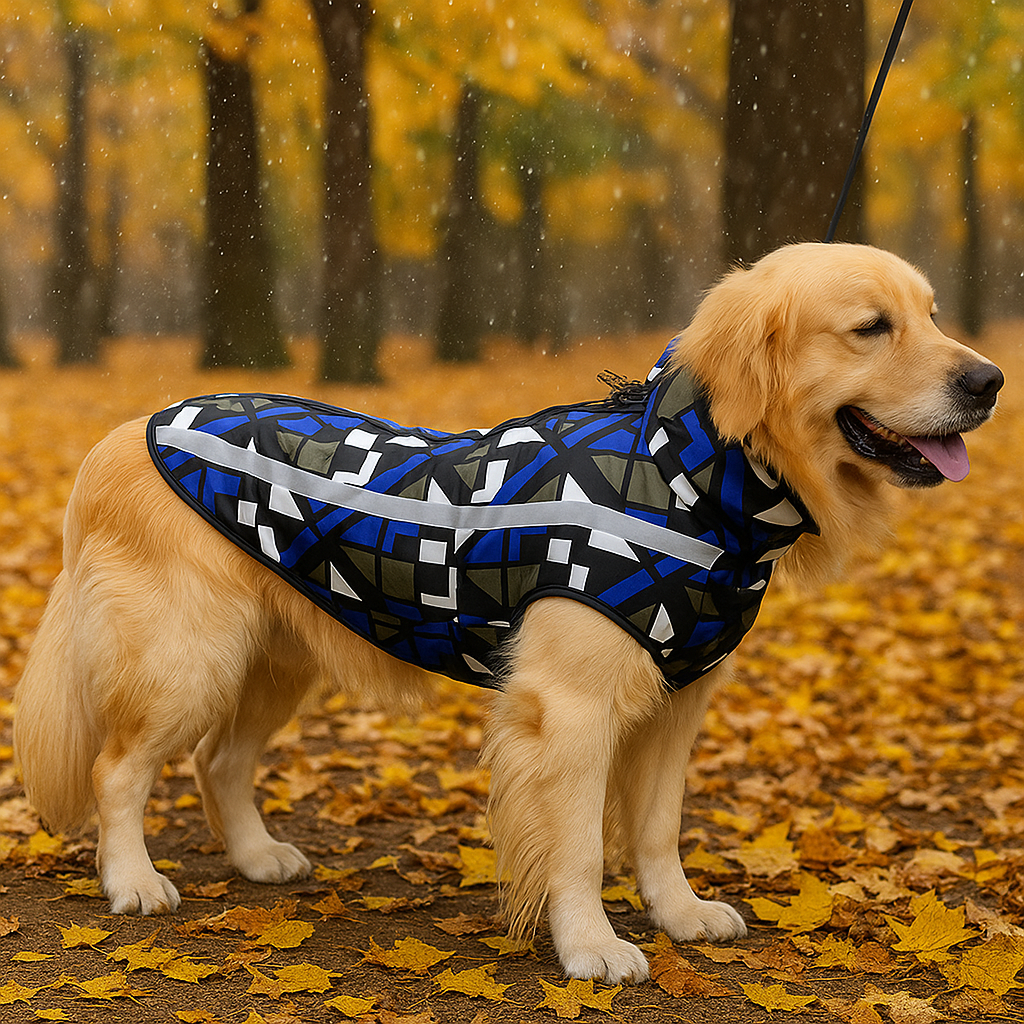 Hundejacke Winter | Wasserdicht, warm & reflektierend mit Bauchschutz