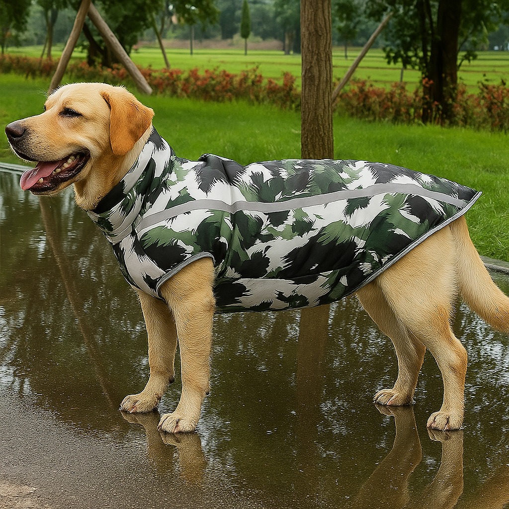 Hundejacke Winter | Wasserdicht, warm & reflektierend mit Bauchschutz