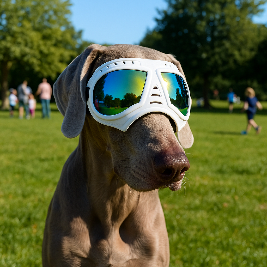 Hundeschutzbrille – Winddicht & mit UV-Schutz für kleine und mittelgroße Hunde