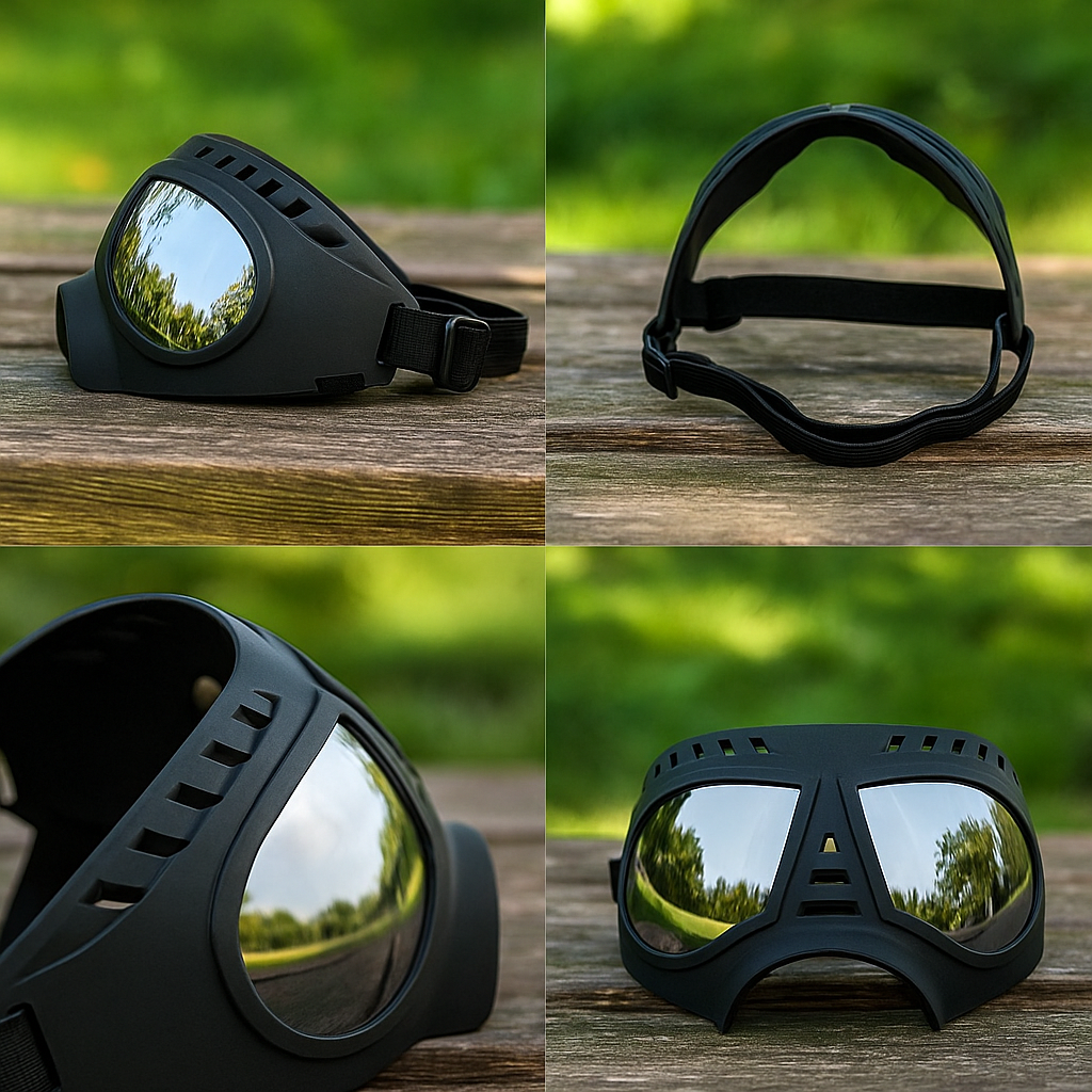 Hundeschutzbrille – Winddicht & mit UV-Schutz für kleine und mittelgroße Hunde