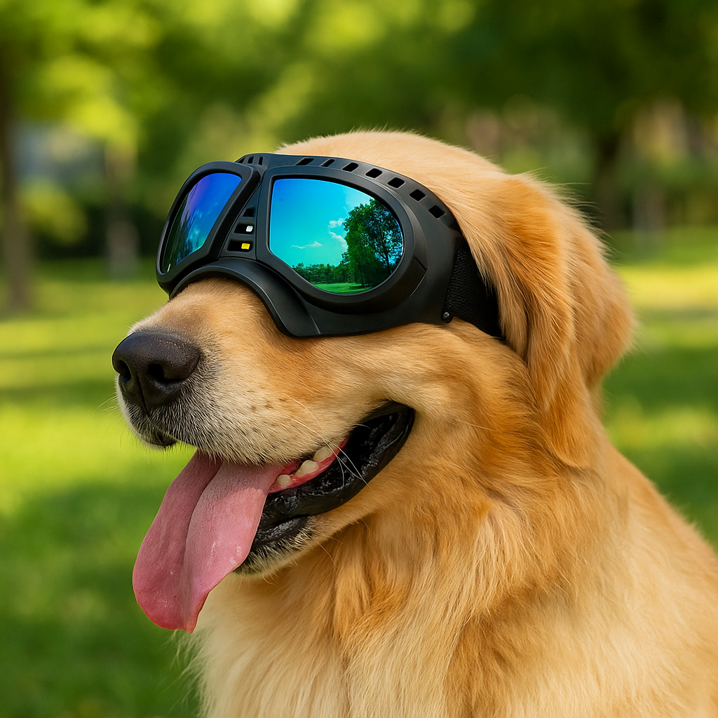 Hundeschutzbrille – Winddicht & mit UV-Schutz für kleine und mittelgroße Hunde