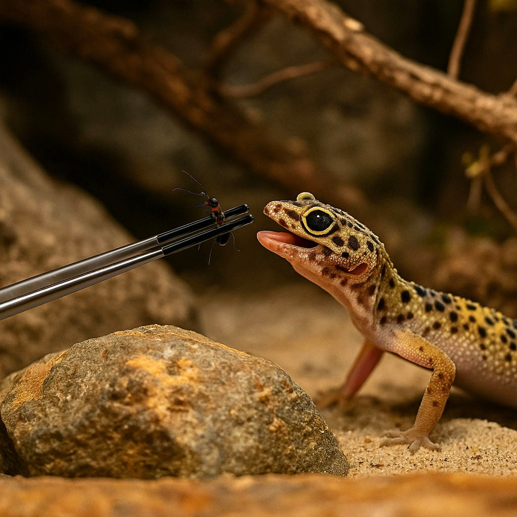 Futterpinzette Reptilien | Edelstahl Futterzange 4er-Set