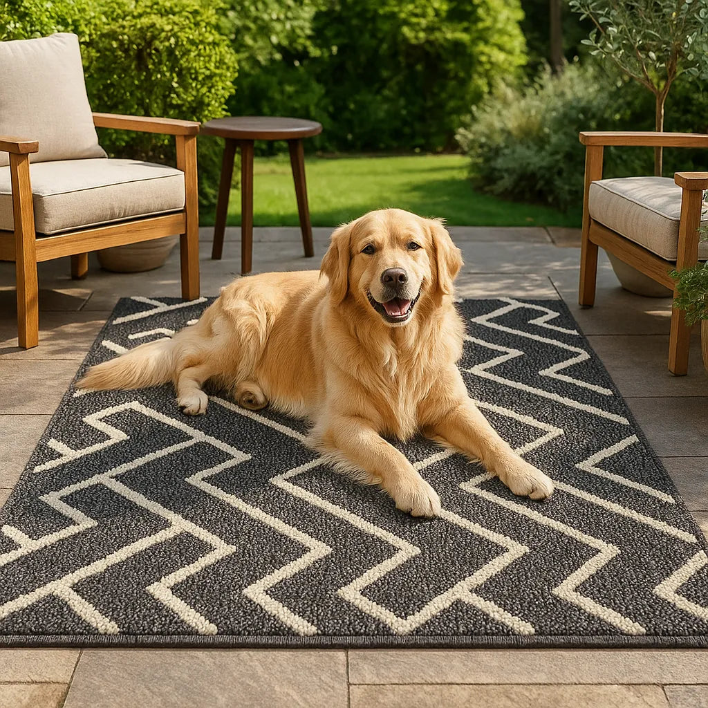 Schmutzfangmatte Hund | saugfähige & rutschfeste Fußmatte waschbar