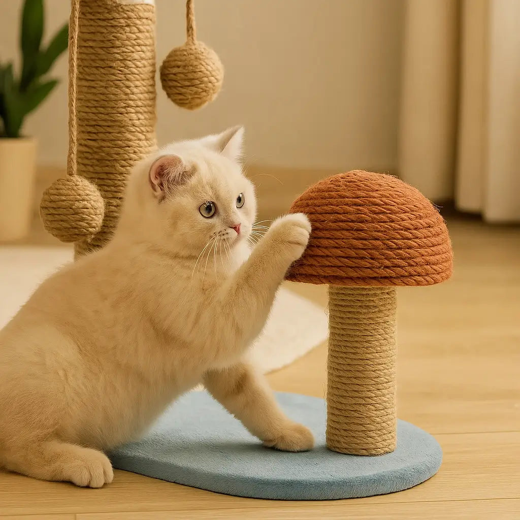 Katzen Kratzbrett Palme | Stilvolles Sisal-Design gegen Kratzstress
