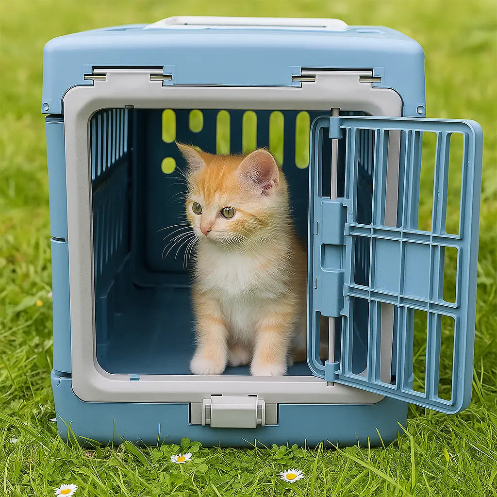 Faltbare Katzentransportbox | Sicher & Komfortabel auf Reisen