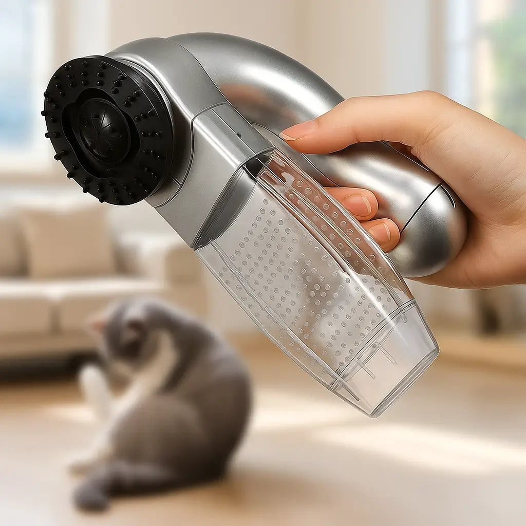 Katzenbürste mit Saugfunktion | Sanfte Fellpflege & Sauberkeit