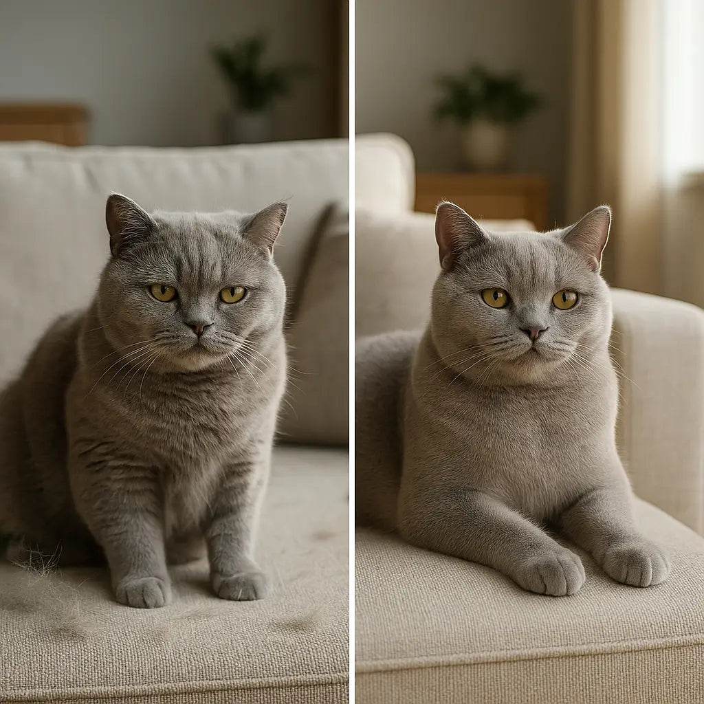 Katzenbürste mit Saugfunktion | Sanfte Fellpflege & Sauberkeit