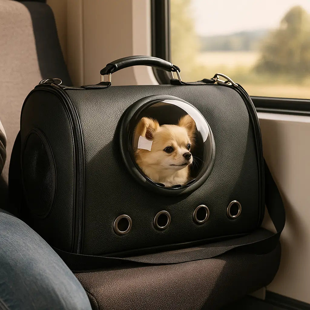 Hundetragetasche mit Sichtfenster | Sicher & Komfortabel Reisen