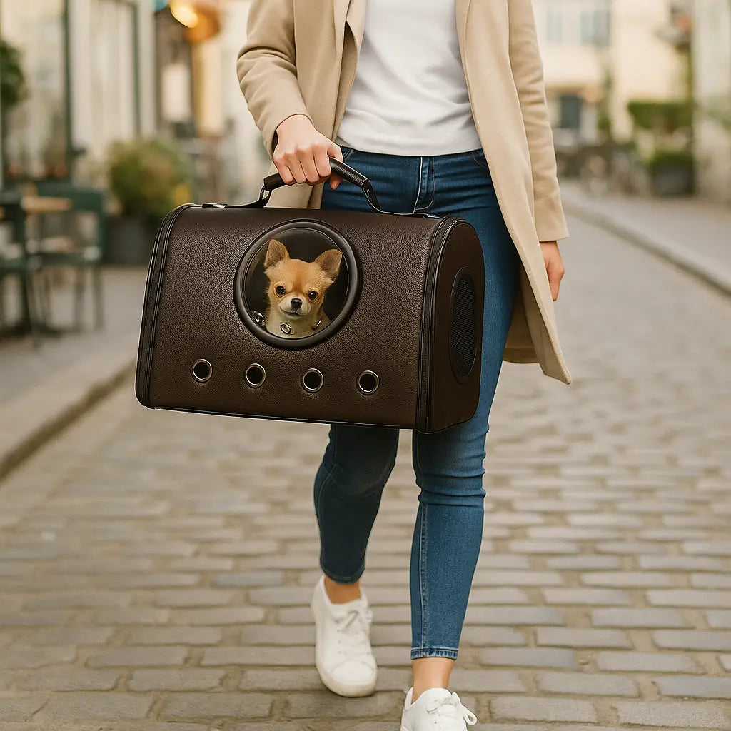 Hundetragetasche mit Sichtfenster | Sicher & Komfortabel Reisen