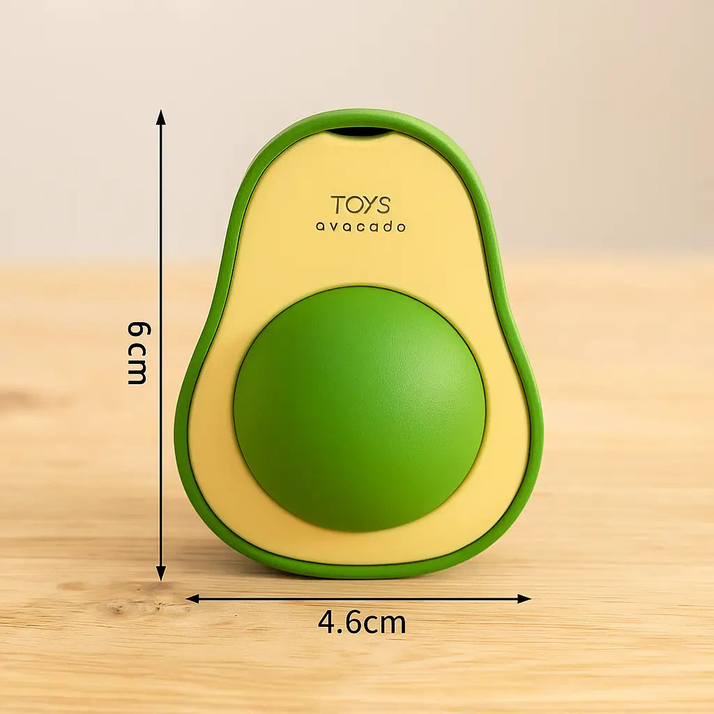 Katzenminze Spielzeug Avocado | drehbarer Catnip-Ball zum Spielen