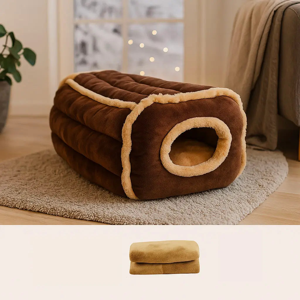 Katzenbett Winter Höhle | Warmes Halbgeschlossenes Katzenhaus