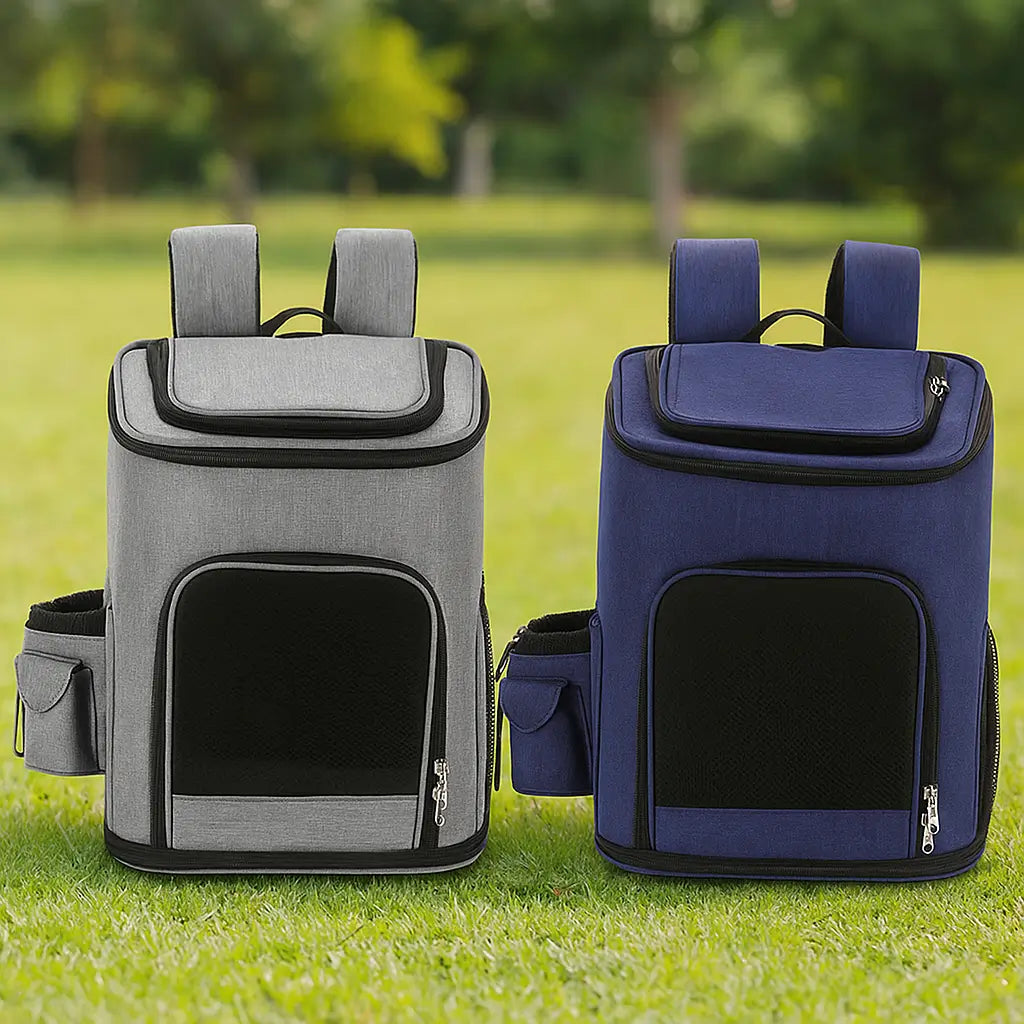 Katzenrucksack atmungsaktiv & faltbar | bequemer Reiserucksack