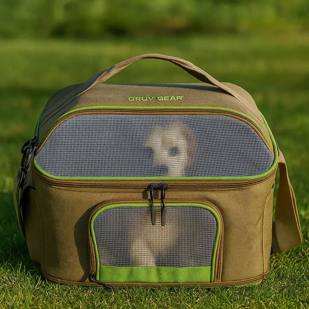 Hundetragetasche | Atmungsaktive Schultertasche für Reisen & Ausflüge