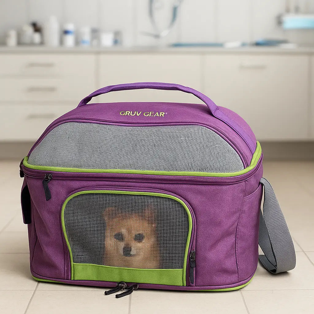 Hundetragetasche | Atmungsaktive Schultertasche für Reisen & Ausflüge