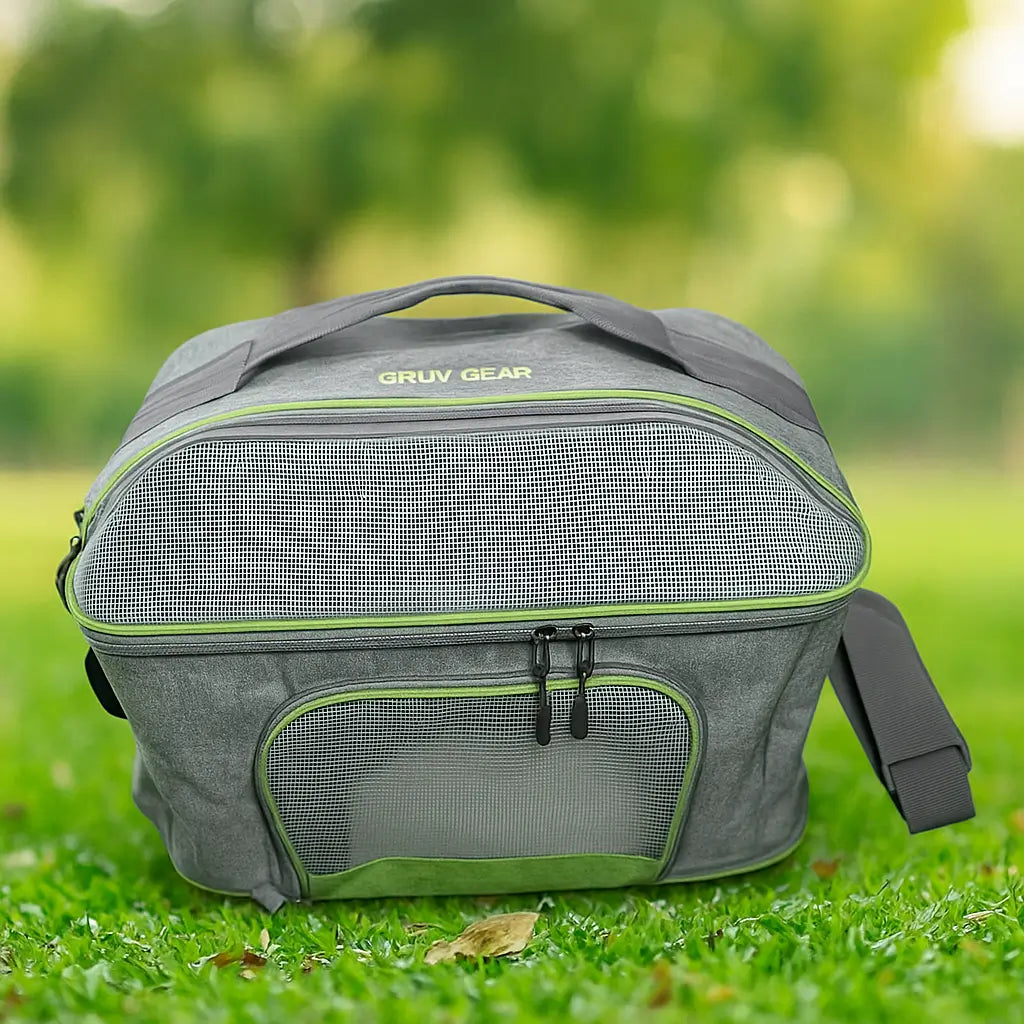 Hundetragetasche | Atmungsaktive Schultertasche für Reisen & Ausflüge