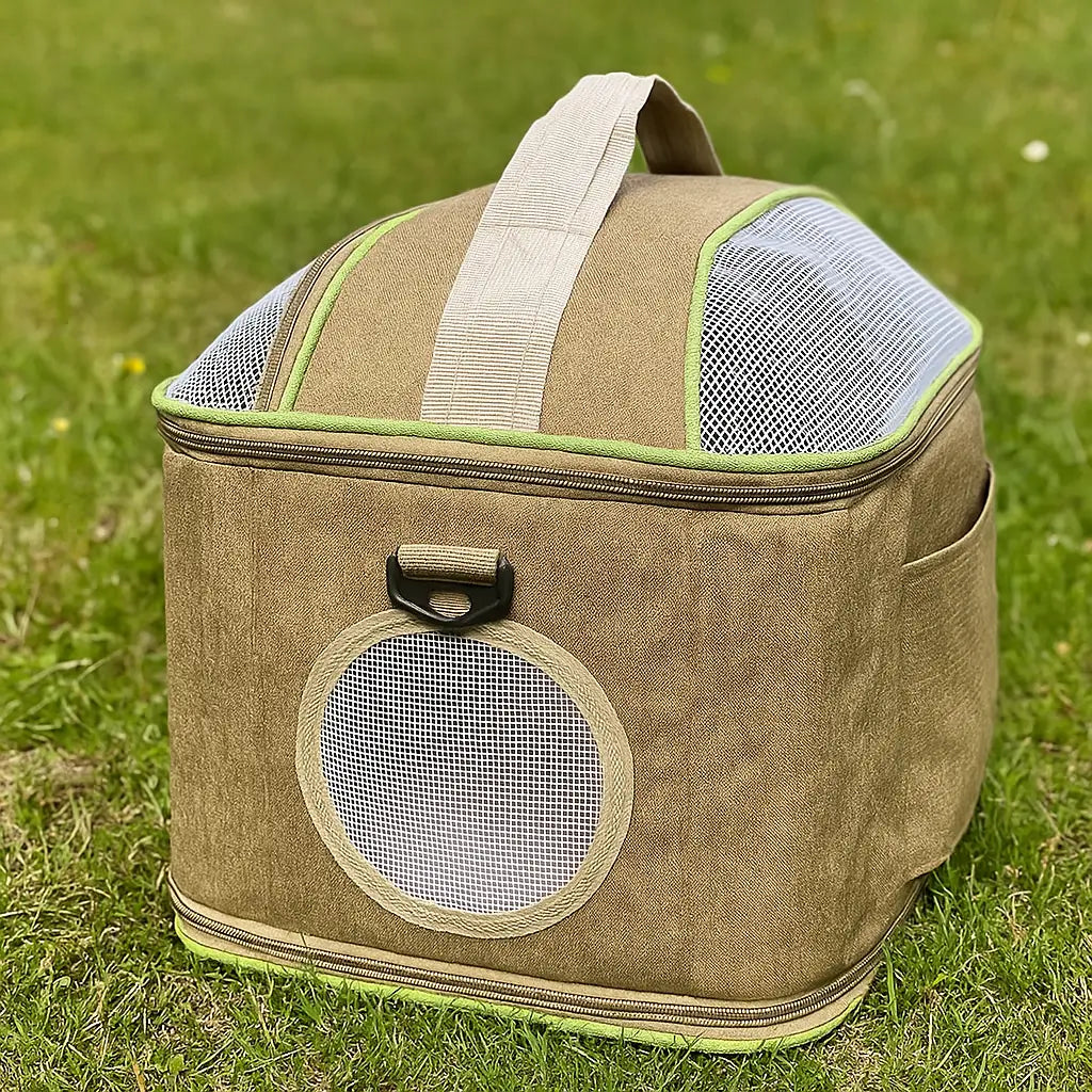 Hundetragetasche | Atmungsaktive Schultertasche für Reisen & Ausflüge