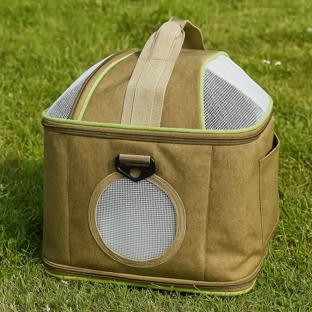 Katzentragetasche | Atmungsaktive Schultertasche für Reisen & Ausflüge