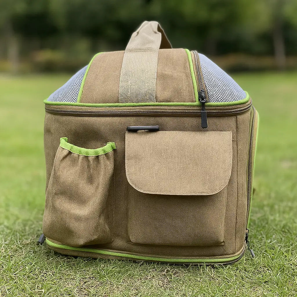 Katzentragetasche | Atmungsaktive Schultertasche für Reisen & Ausflüge