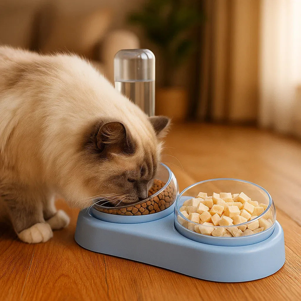 Katzennapf | automatischer Wasserspender & Futterschalem