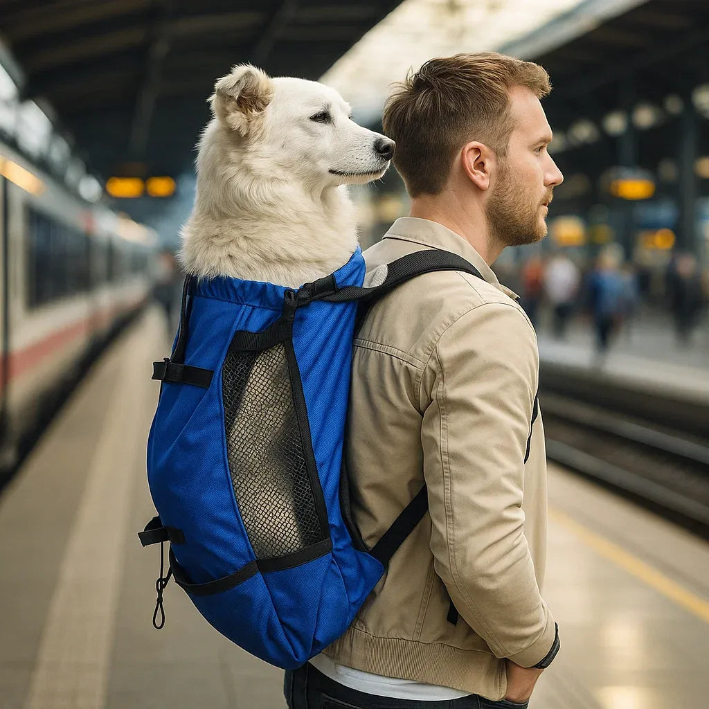 Hundetragetasche | Ergonomischer & Bequemer Rucksack für Unterwegs