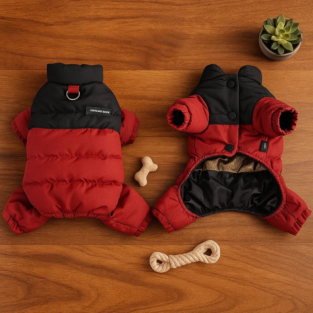 Hundemantel Winter Wasserdicht | Warmer Vierbein-Overall für Hunde