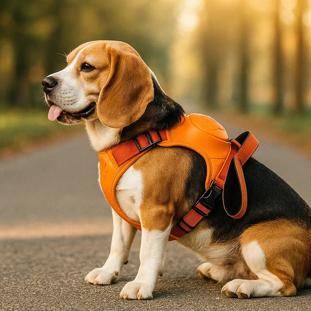 Hundegeschirr mit Automatikleine | Sicheres & Komfortables Laufset
