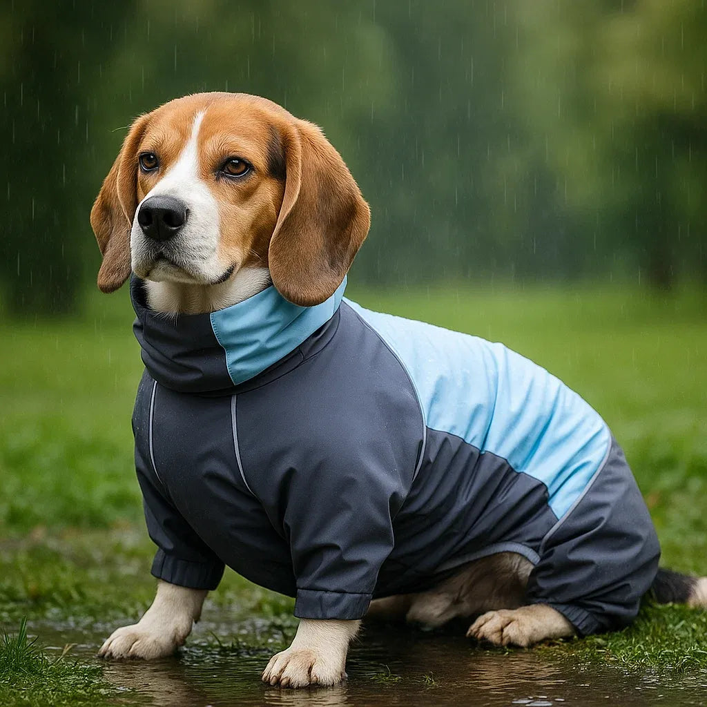 Wasserdichter Hundemantel | Wetterschutz für Kurzbeinige Hunde