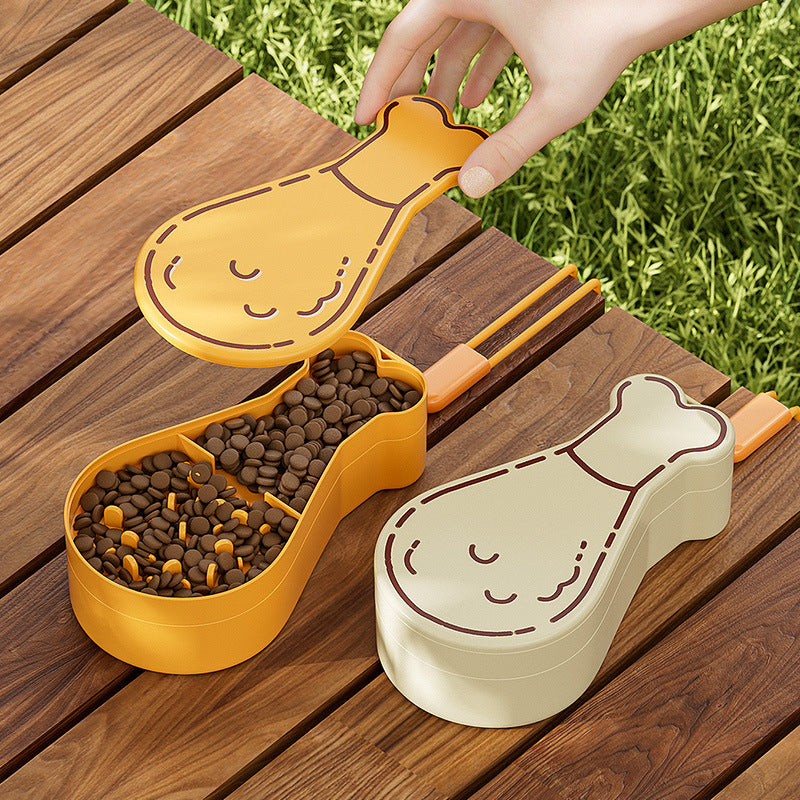 SnackKeule – Die stylische 2in1 Reise-Futterstation für Hunde