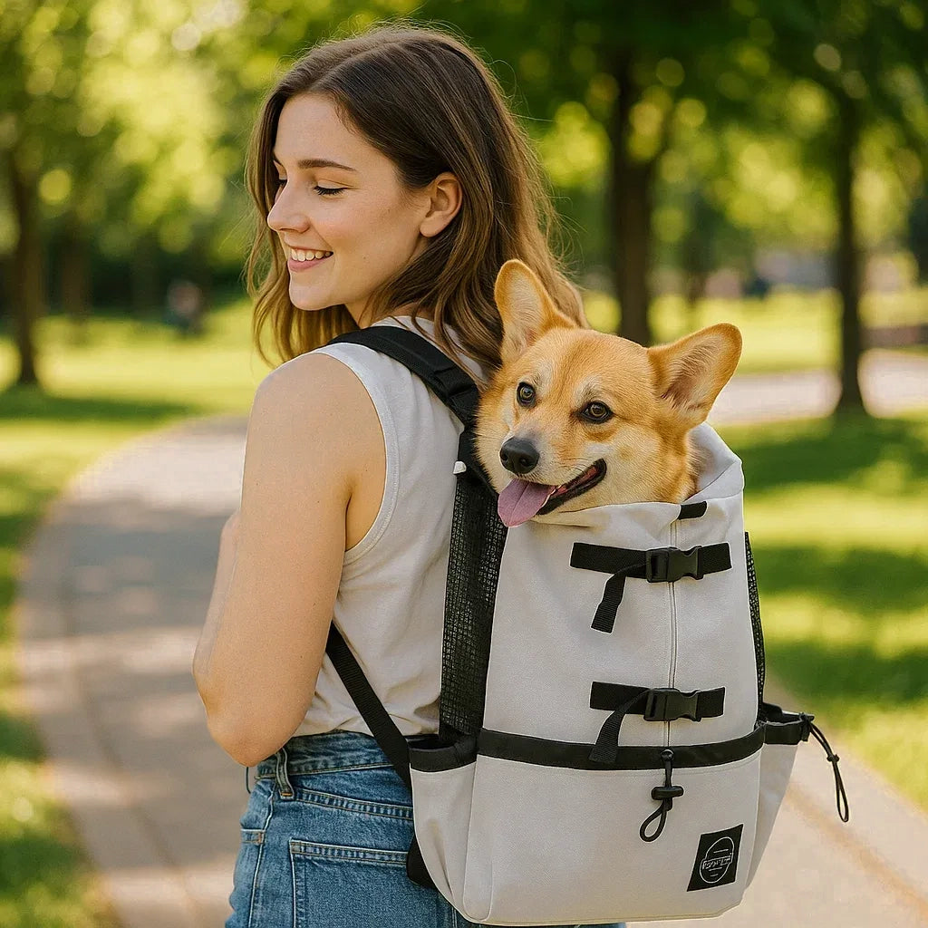 Hundetragetasche | Ergonomischer & Bequemer Rucksack für Unterwegs