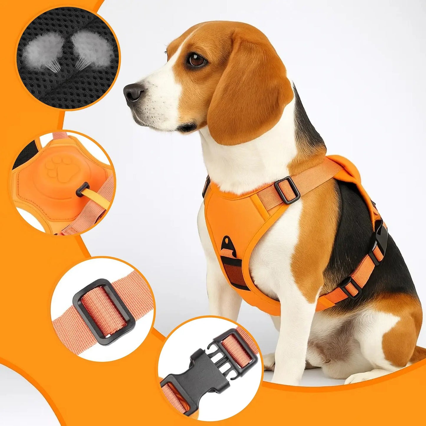 Hundegeschirr mit Automatikleine | Sicheres & Komfortables Laufset