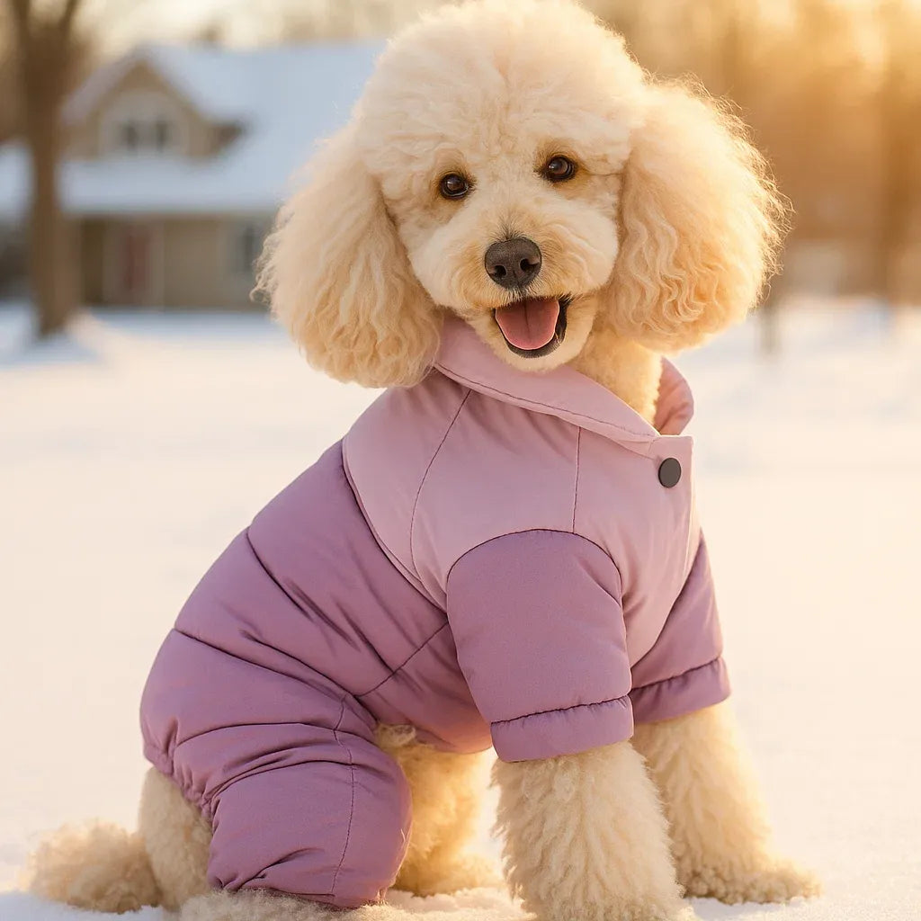 Hundemantel Winter Wasserdicht | Warmer Vierbein-Overall für Hunde