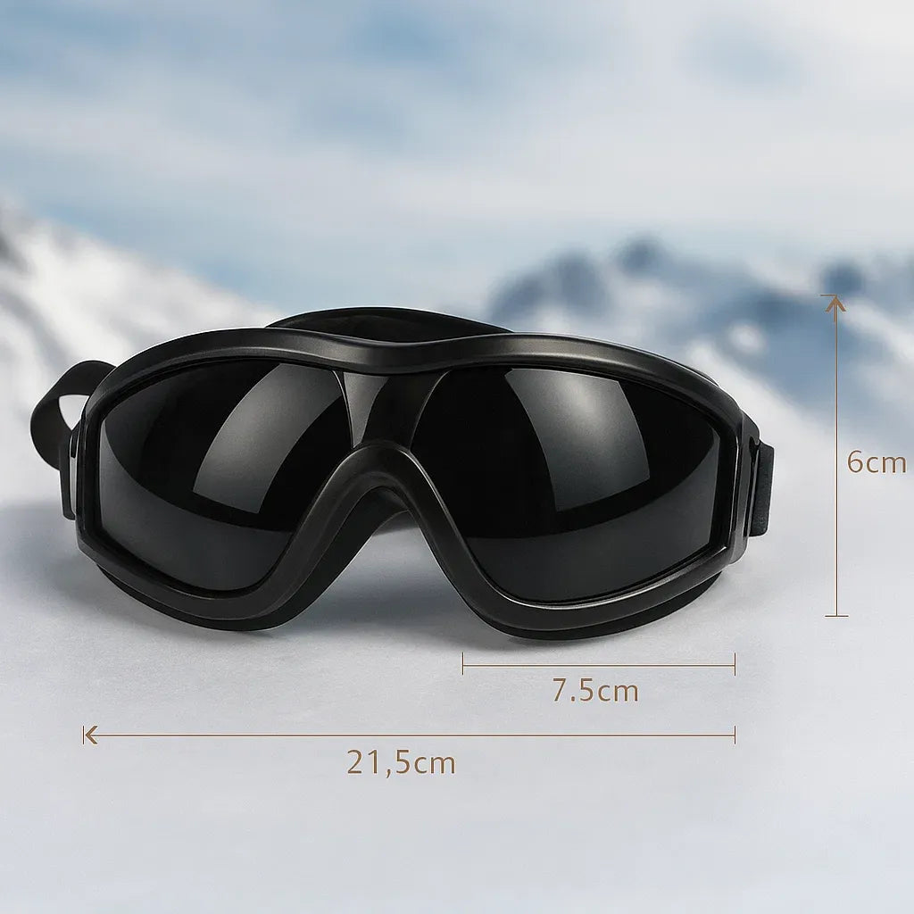 Skibrille für Hunde mit UV-Schutz – verstellbare Sonnenbrille