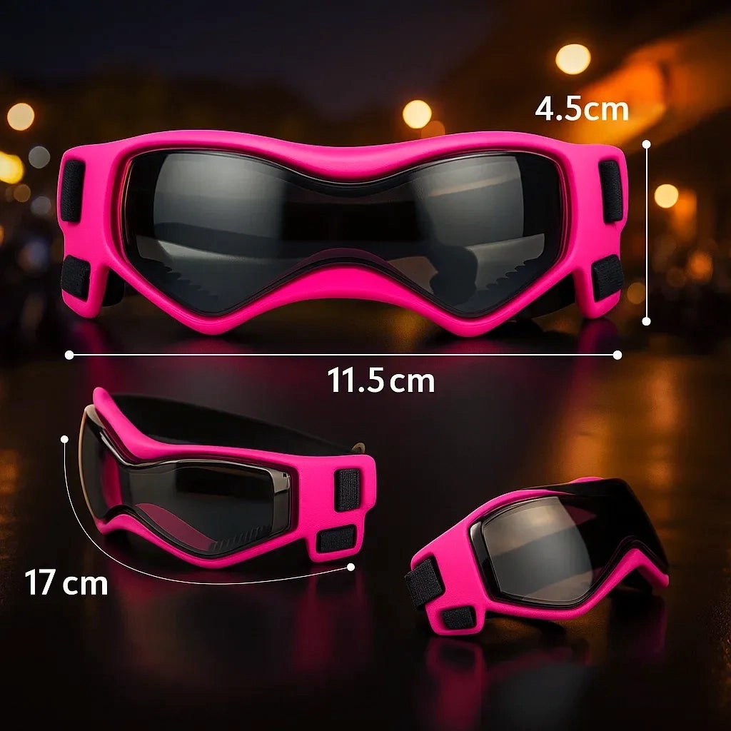 Helm & Schutzbrille Set für Hunde | Verstellbar & Bequem