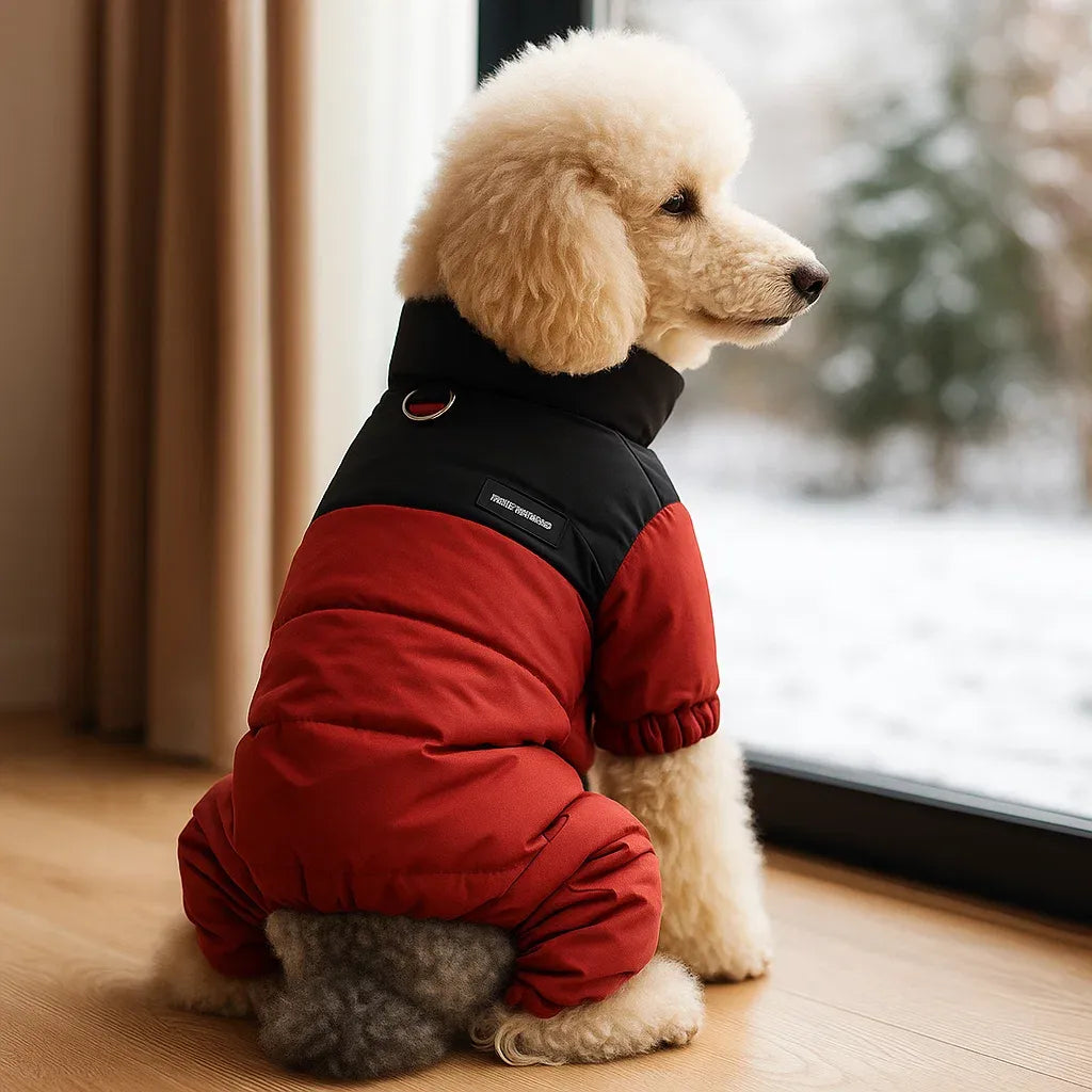 Hundemantel Winter Wasserdicht | Warmer Vierbein-Overall für Hunde