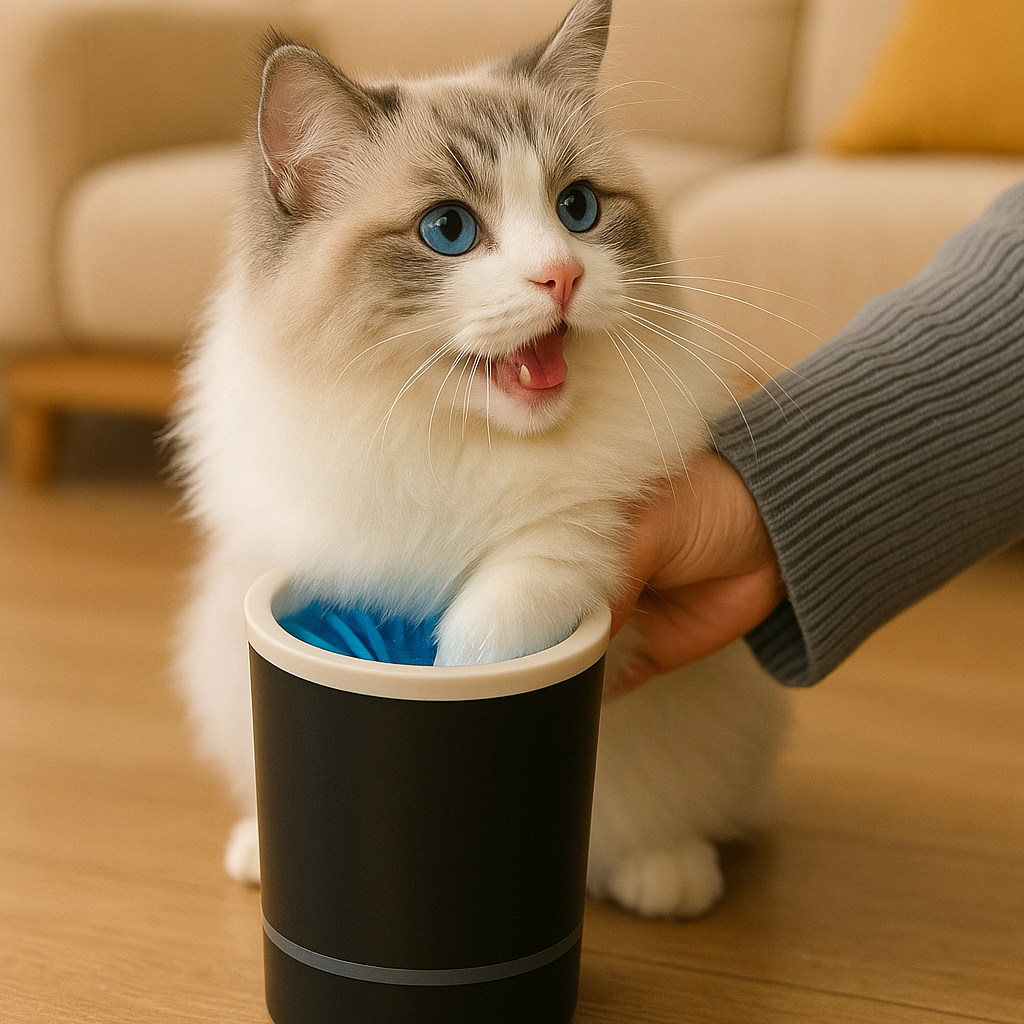 PfotenZauber – Der elektrische Pfotenreiniger für Hunde & Katzen